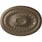 Ekena Millwork Saverne Ceiling Medallion, Hand-Painted Warm Silver, 18 1/2"W x 13 1/2"H x 1 7/8"P CM18SAWSS - alternate 1